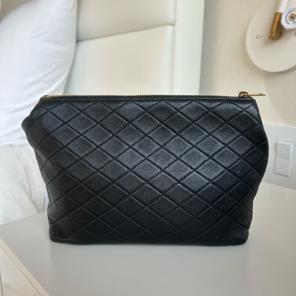 Saint Laurent YSL Quilted Leather Pouch Black - Picture 5 of 7